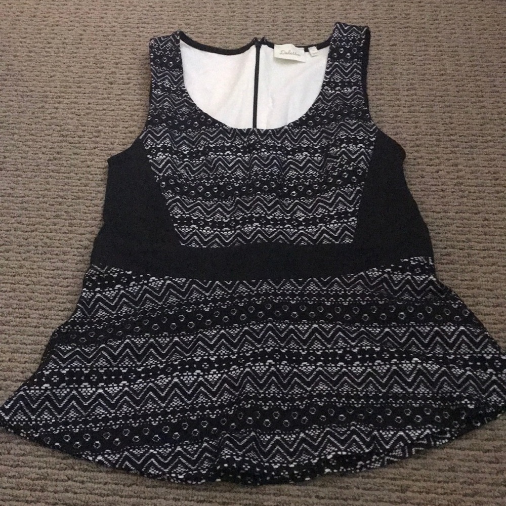 Brand new Anthropologie Deletta top black lace xs